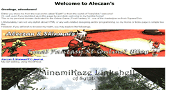 Desktop Screenshot of aleczan.com